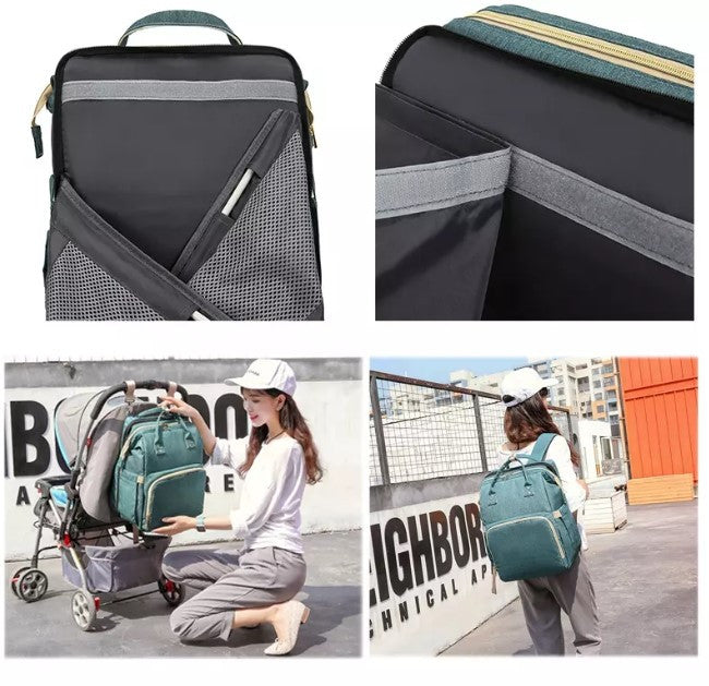 Pañalera morral Con Cambiador y Usb