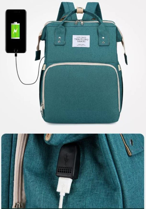 Pañalera morral Con Cambiador y Usb